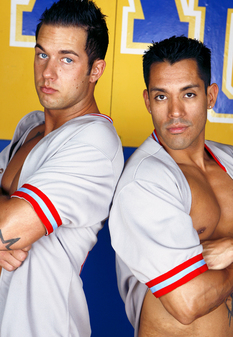 Rod Daily and Tommy Blade in Hot Jocks Nice Cocks: Athlete, Locker Room, 69, Athletic, Big load, Bubble butt, Cum on chest, Jock strap, Kissing, Latino, Masculine, Masturbating, Muscular, Piercings, Rimming, Short hair, Smooth, Tattoos